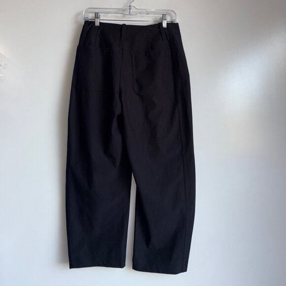 ATHLETA Skyline High Rise Barrel Leg Pants Size 6P Black - Picture 6 of 16